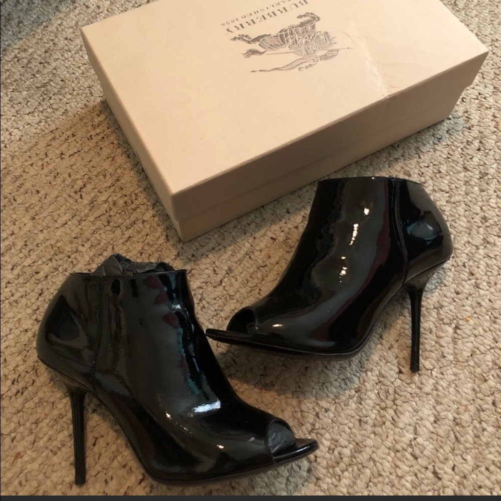 Burberry Peep-toe Heeled Booties